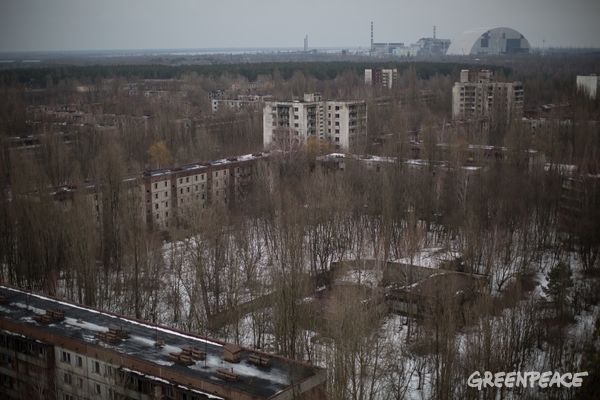 Abandoned City of Pripyat in Ukraine © Denis Sinyakov / Greenpeace