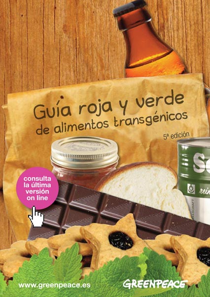 Cover of Guía roja y verde de alimentos transgénicos