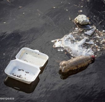 Plastic Waste in the Sea Edinburgh Scotland