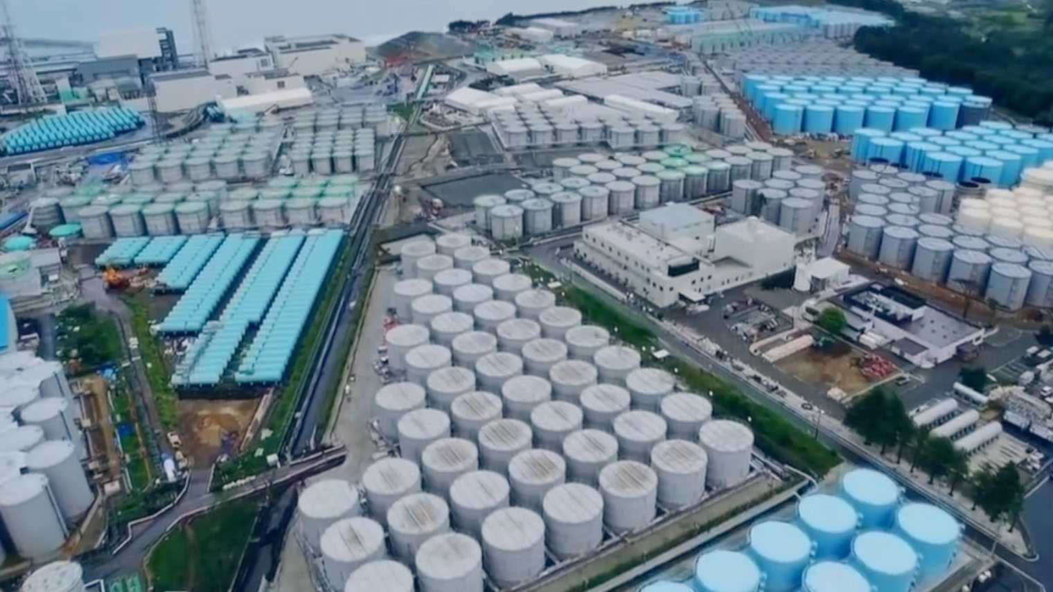 福島第一原発内に保管されている汚染水
