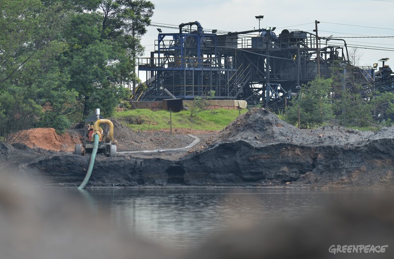 Sludge Dam in Witbank in South Africa