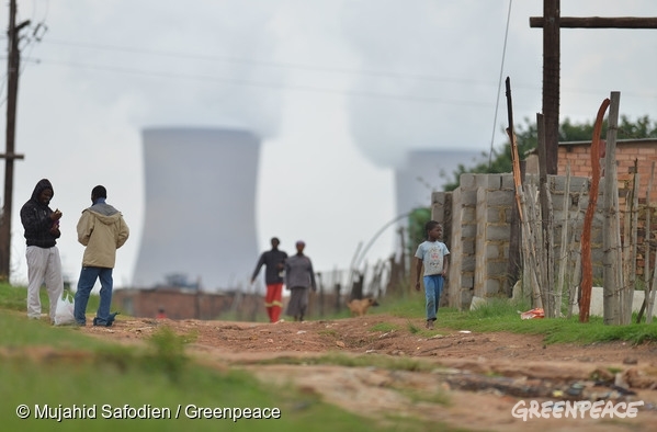 abords d'une mine de charbon en Afrique du Sud