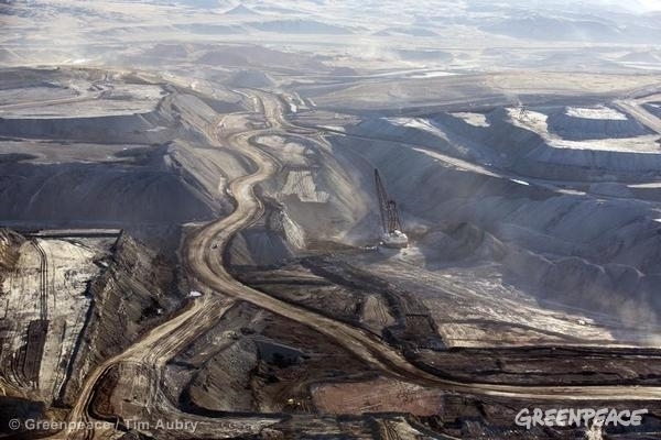 mine de charbon à ciel ouvert aux Etats-Unis