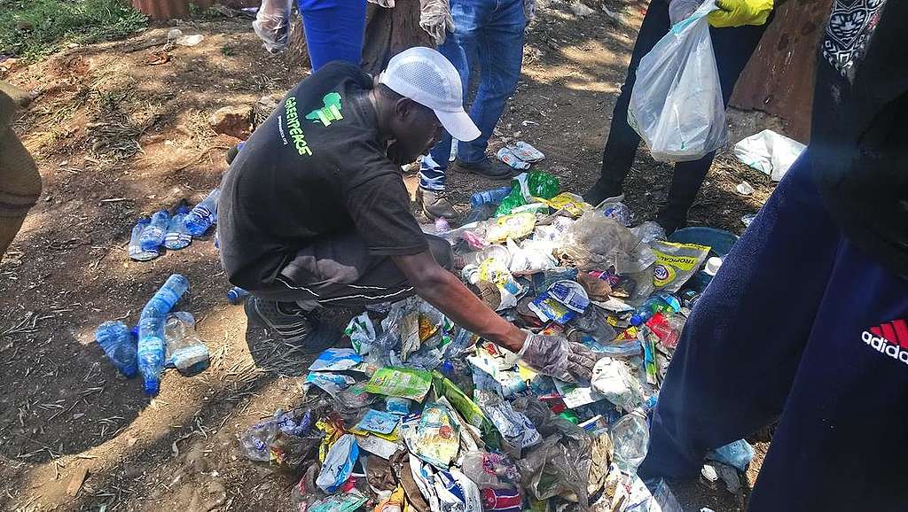 Plastic Clean Up and Brand Audit Activity in Africa.