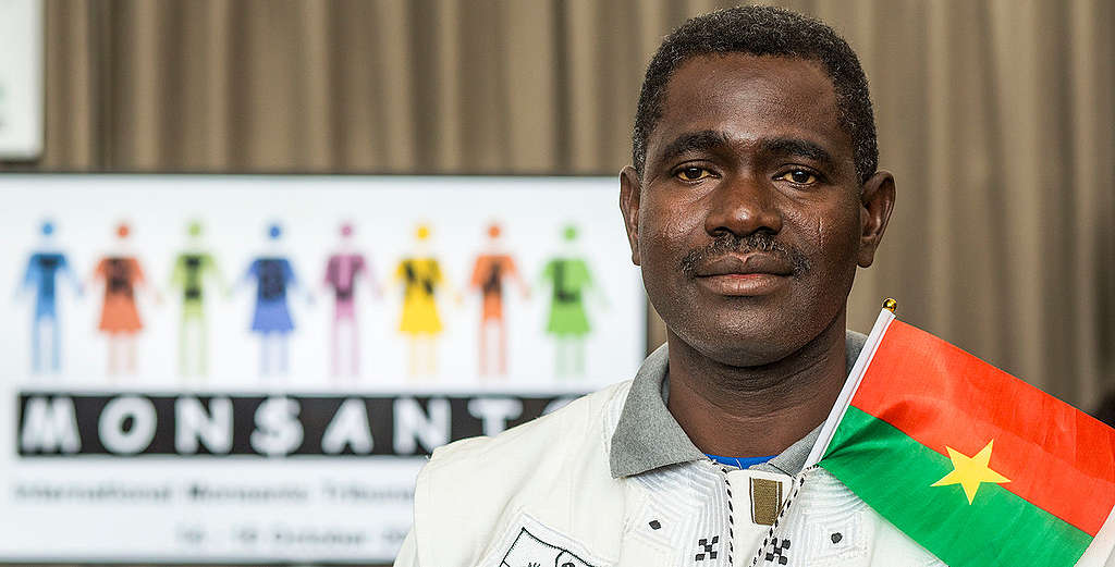 Ali Tapobusa at the Monsanto Tribunal in The Hague. © Bas Beentjes / Greenpeace