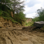 Illegal sand harvesting in Mai Mahiu area