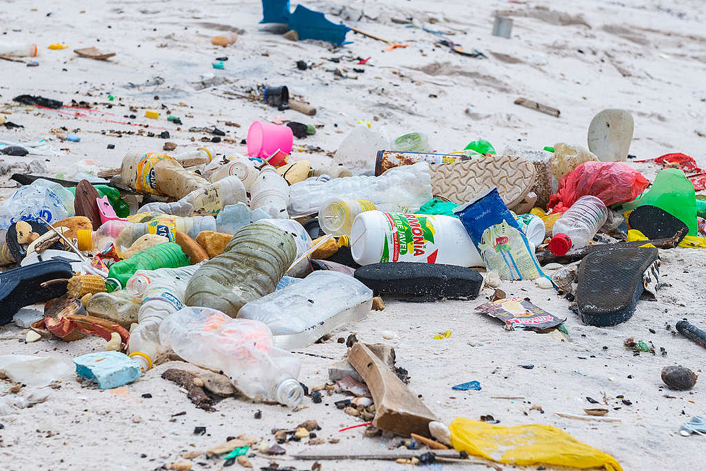 Plastics Clean up on Beach in Senegal.