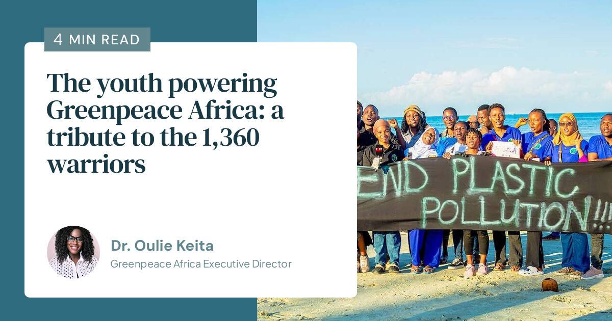 The youth powering Greenpeace Africa: a tribute to the 1,360 warriors