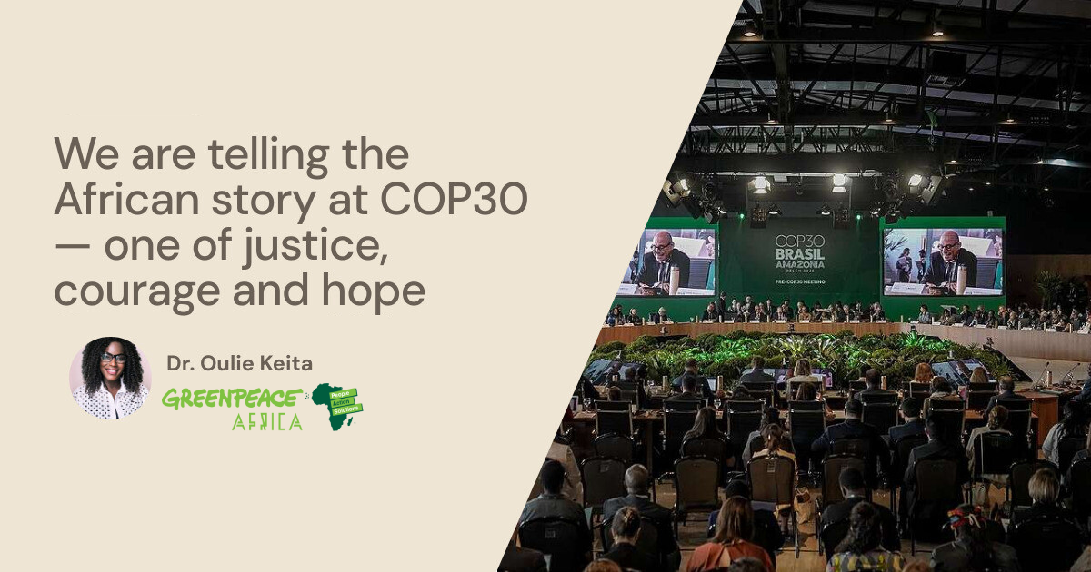 We are telling the African story at COP30 — one of justice, courage and hope