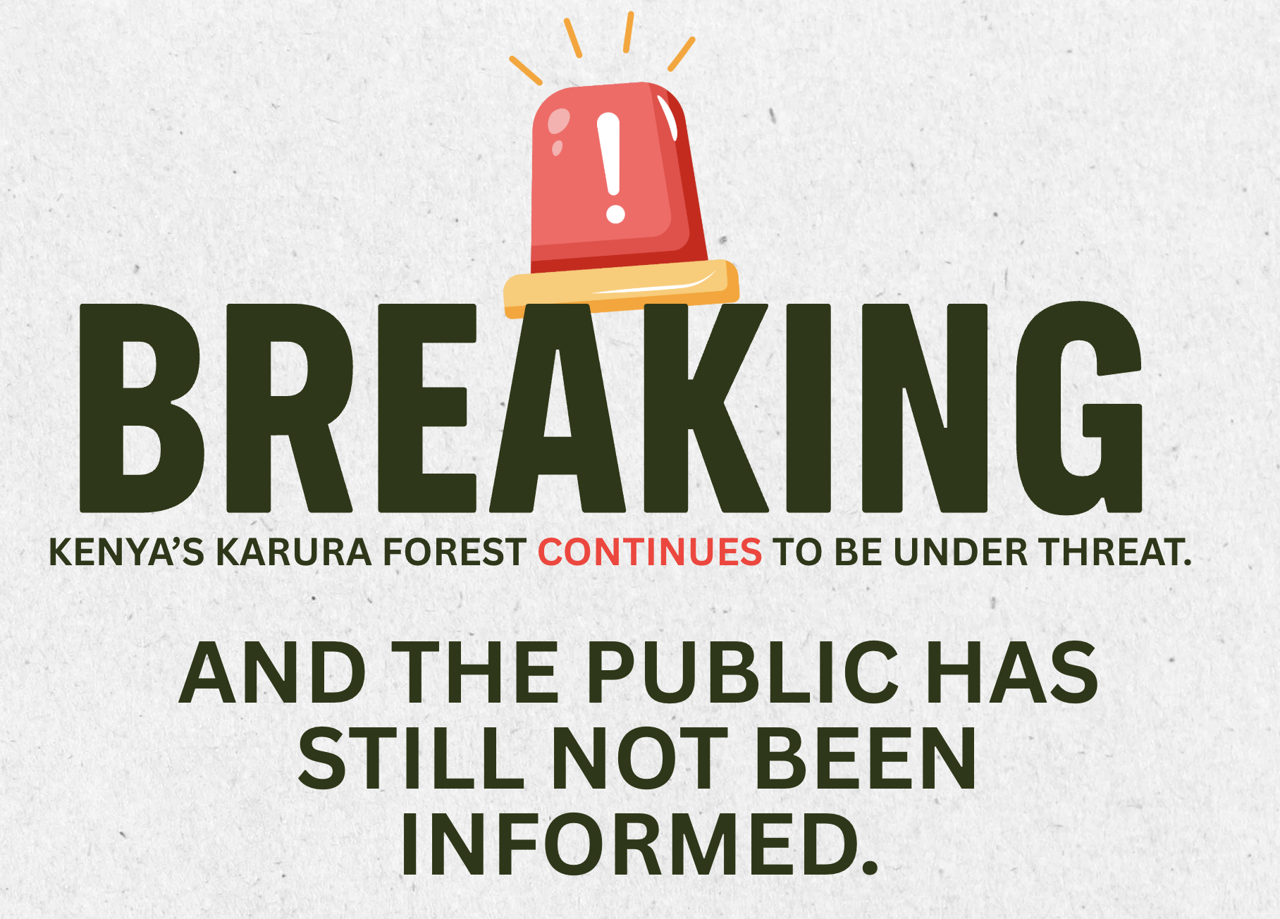 Who is making decisions about Karura Forest – and why in silence?