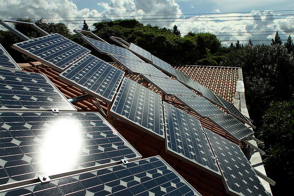 Solar panels on the roof of a home in NZ