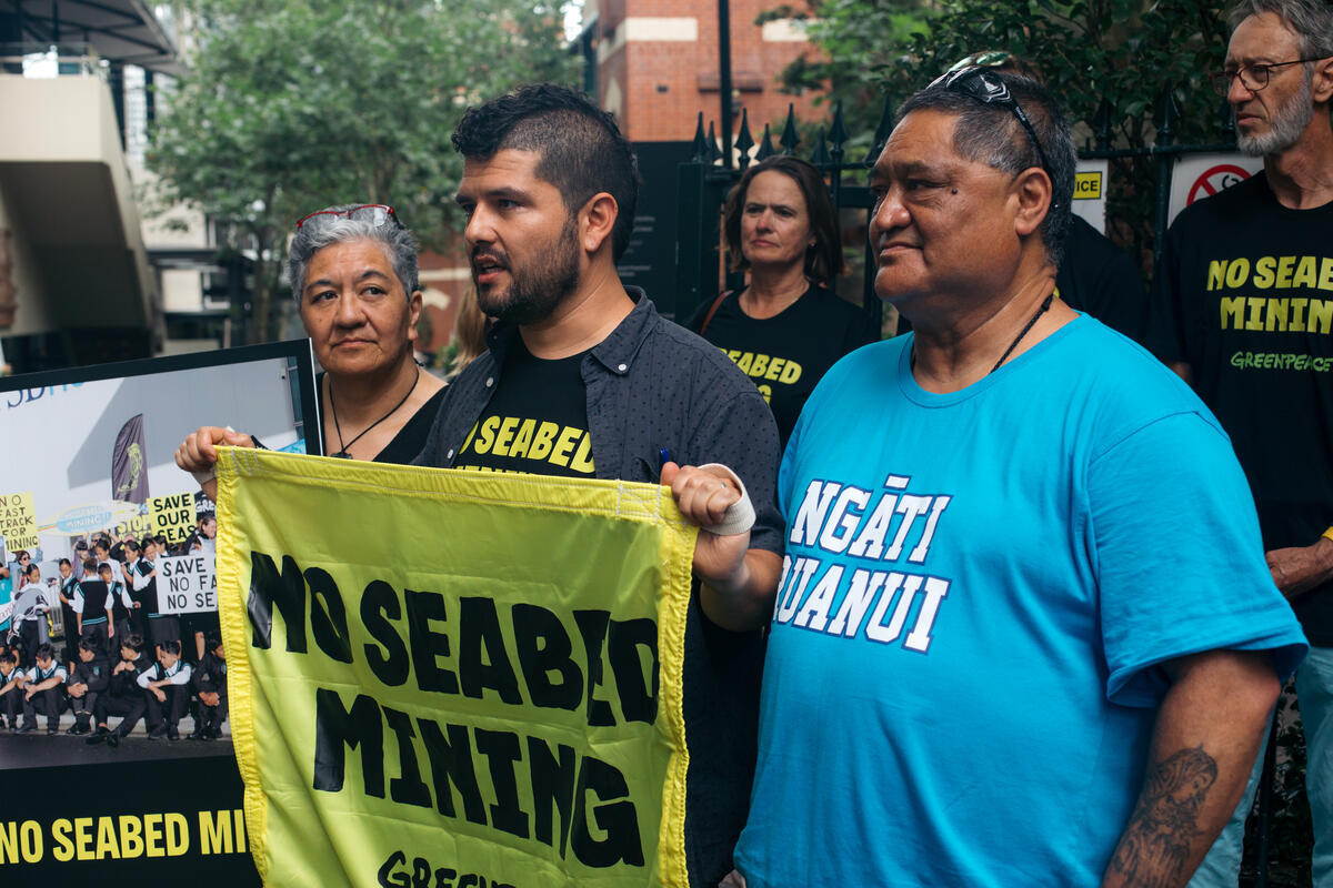 Seabed mining AGM disrupted by representatives of Ngāti Ruanui and Greenpeace