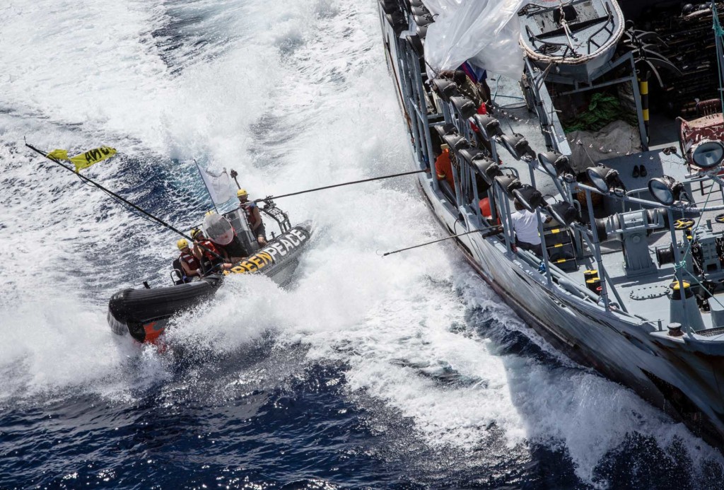 Greenpeace campaigned to get Thai Union to implement sustainable fishing practices and worker-protection, following revelations that Thai Union has been linked to human rights abuses in its supply chain. © Will Rose / Greenpeace