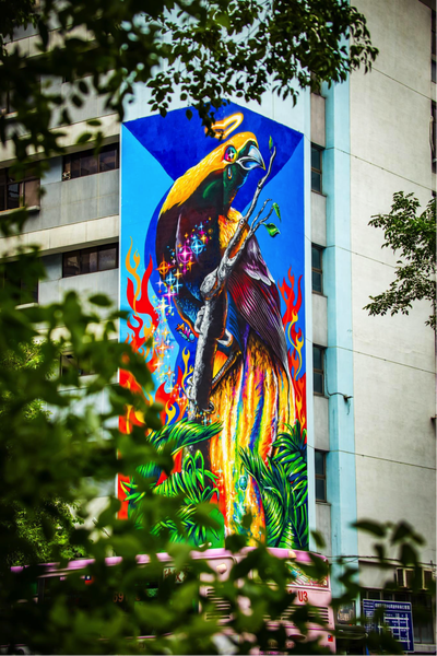 This beautiful bird of paradise in Taipei, Taiwan is just one of the many birds being displaced from their rainforest home.