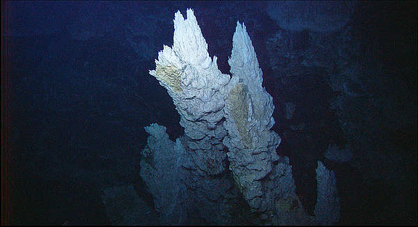 Arbonate Spires in the Lost City Vent Field, Atlantic Ocean. © NOAA / OAR / OER