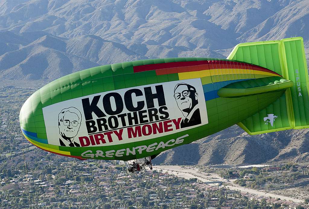 Koch brothers dirty money funding climate denial