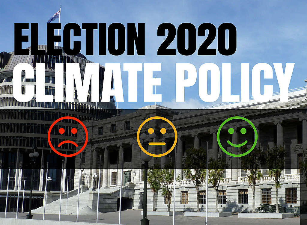 NZ Election 2020 environment and climate policy scorecard by Greenpeace
