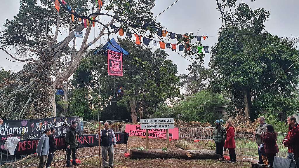 Canal Road tree protest