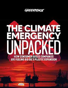 This report by Greenpeace USA, exposes the business links between the world’s largest consumer goods and fossil fuel companies and the overall lack of transparency around emissions from plastic packaging.