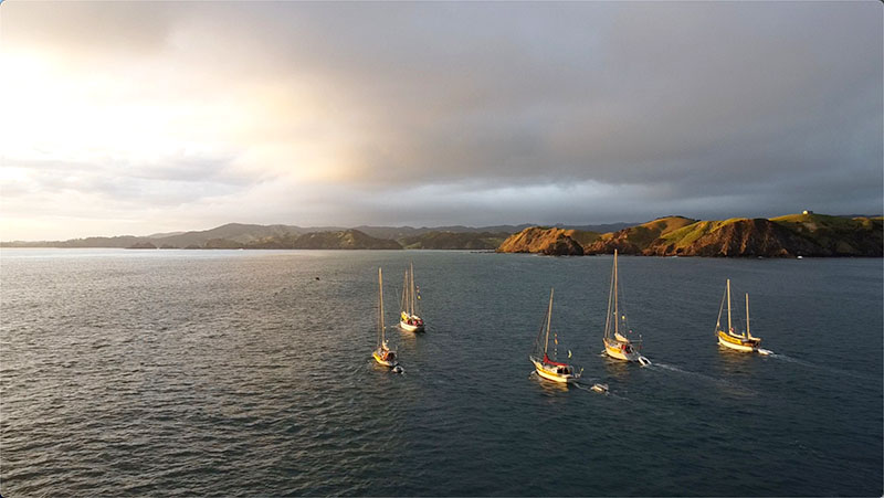 The Ukraine Peace Flotilla converges on the oligarch Alexander Abramov's luxury retreat in Helena Bay