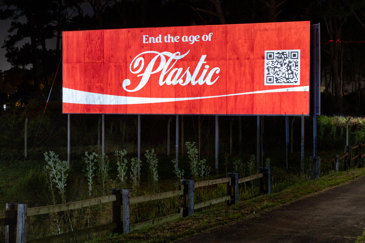 Global Plastics Treaty Projection in Punta del Este, Uruguay.