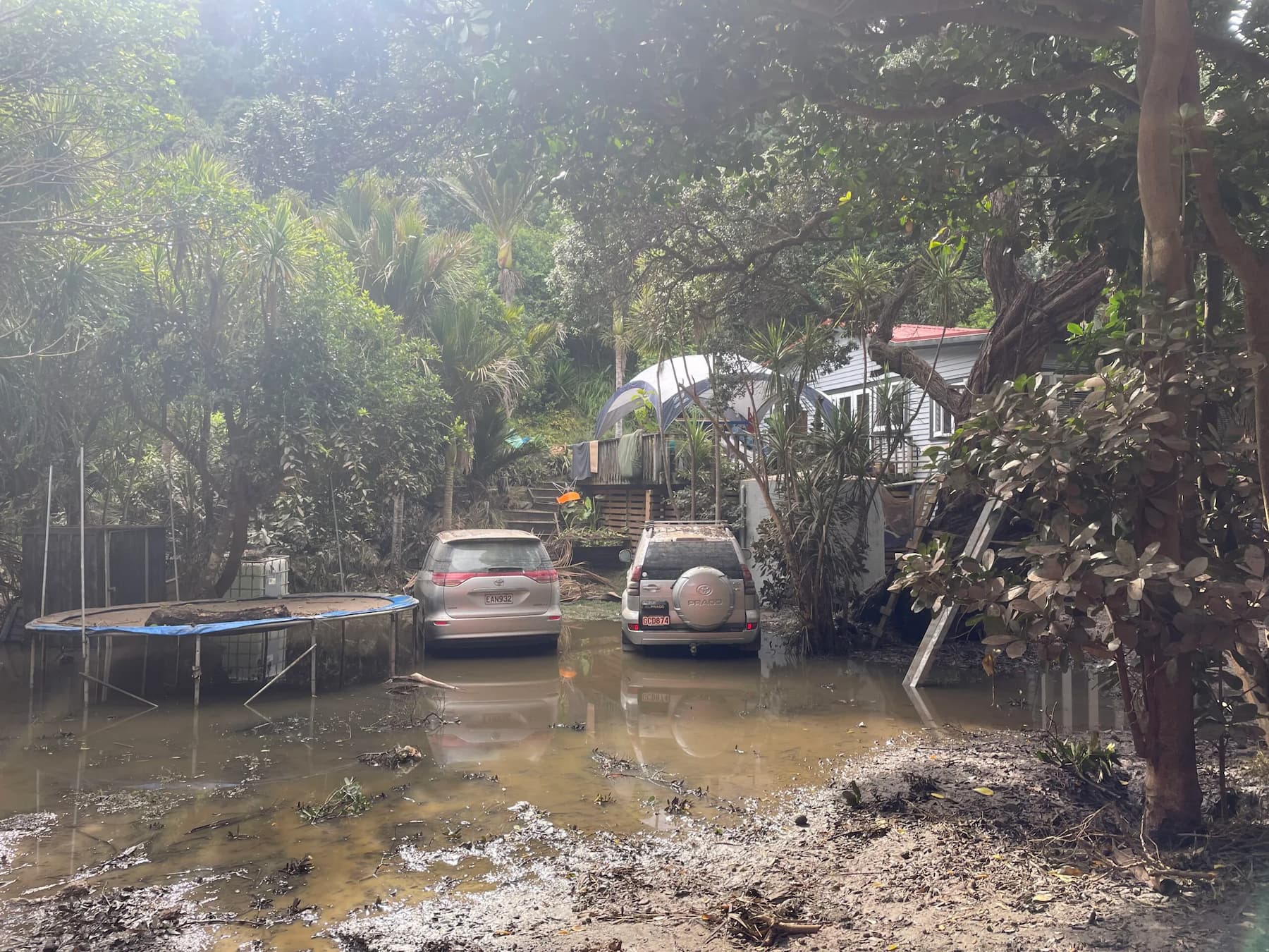 Piha flooding after Cyclone Gabrielle