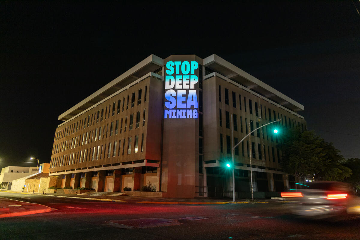 Deep Sea Mining Projections in Jamaica. © Greenpeace