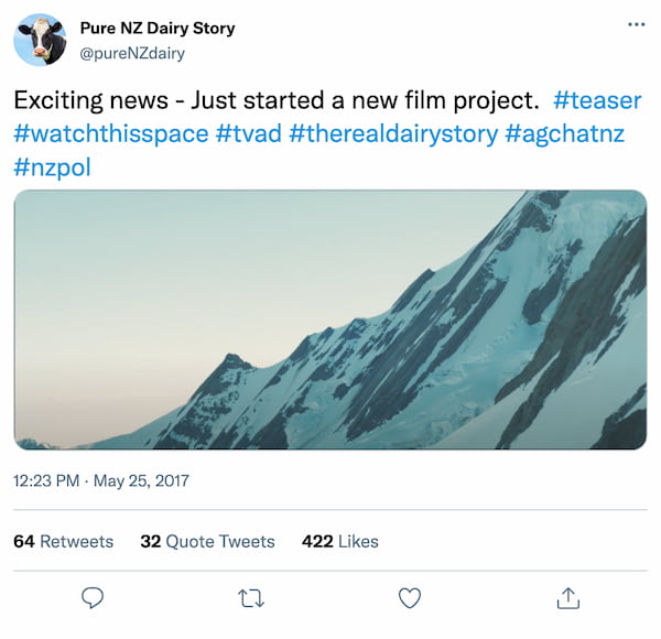 Exciting news, just started a new film project. #watchthisspace