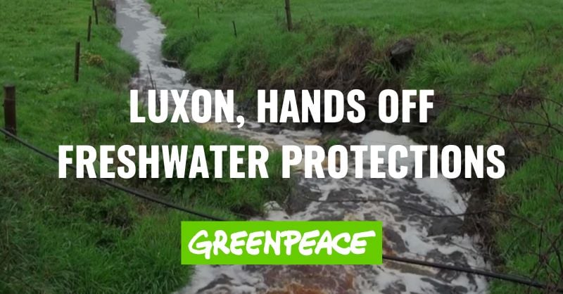 Stop Luxon’s freshwater pollution plan – submit before 27 July!