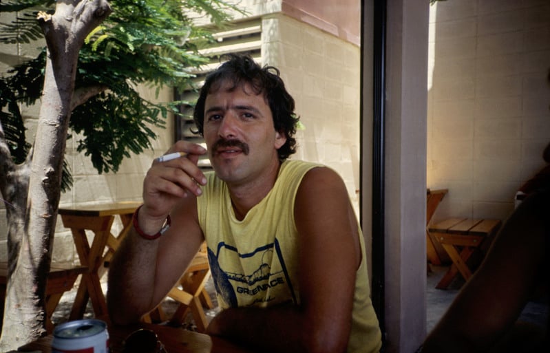 Fernando Pereira relaxing with a cigarette