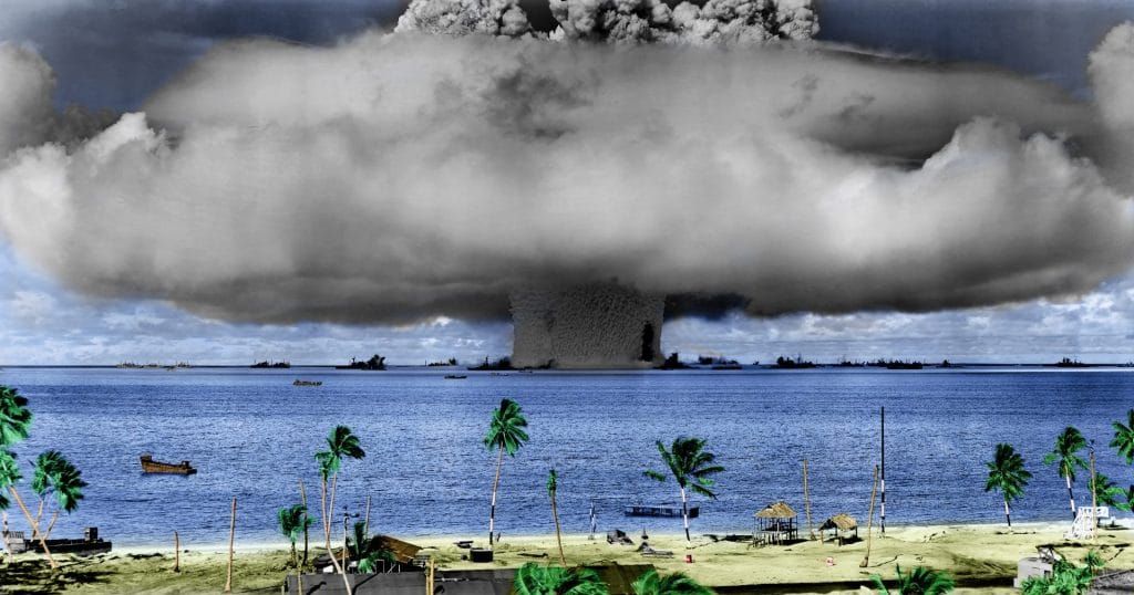 A Pacific nuclear blast