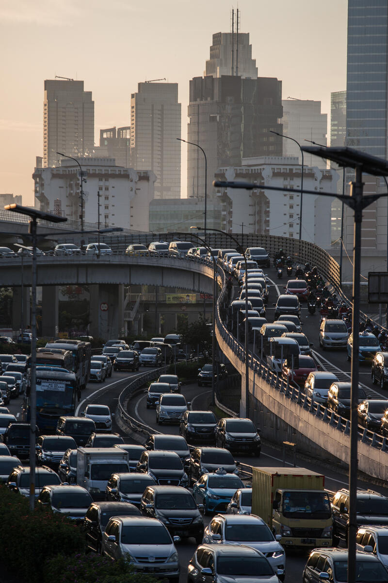 Traffic in Jakarta. © Afriadi Hikmal / Greenpeace