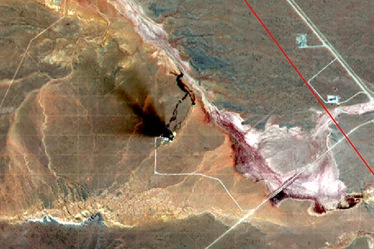 Imágenes exclusivas del derrame de petróleo en Vaca Muerta