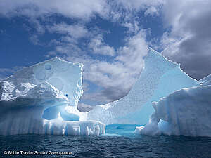 Capa de hielo en la Antártida