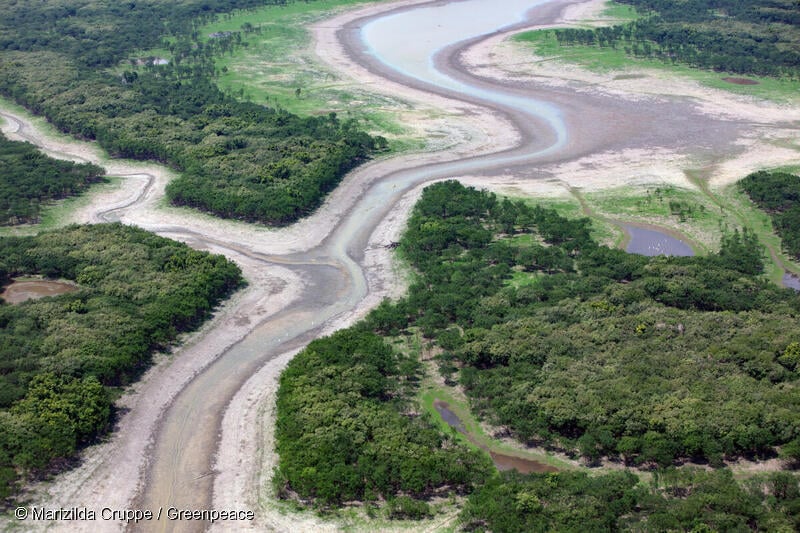 Sequía en Amazonas. Lago Padre, en Manacapuru.