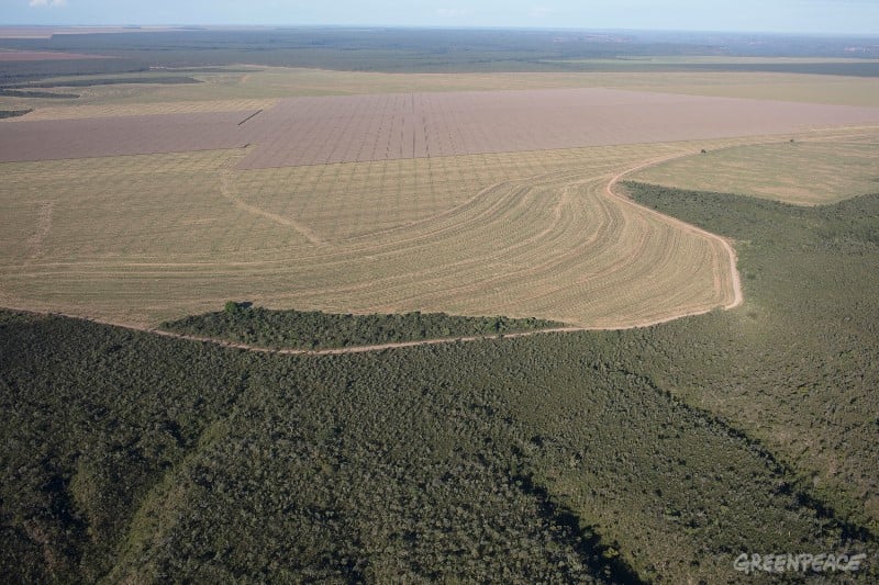 Vista aérea do município de Balsas, Maranhão.