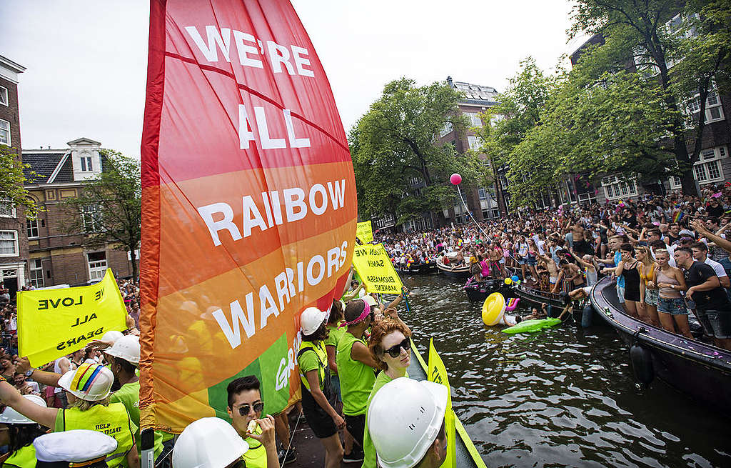 Parada Gay de Amsterdã 2018. © Marten van Dijl