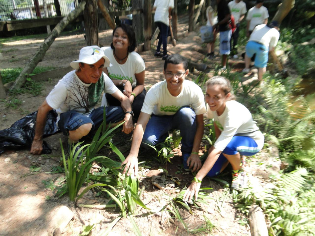 Padilha realiza plantio de mudas com jovens nativas em parque com voluntários do Greenpeace