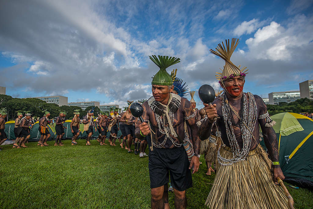 Primeiro dia do Acampamento Terra Livre 2019, em Brasília