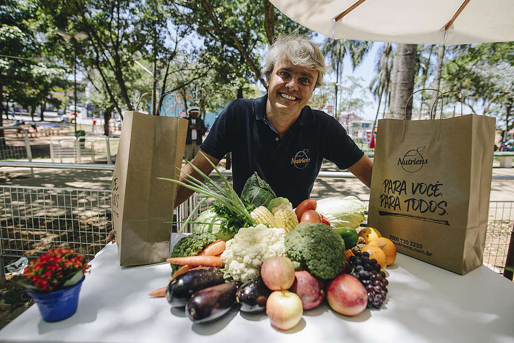 Festival de alimentos orgânicos em São Paulo, Brasil. © Christian Braga / Greenpeace