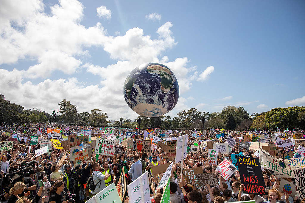 Global Climate Strike in Sydney. © Marcus Coblyn / Greenpeace Global Climate Strike in Sydney. © Marcus Coblyn / Greenpeace