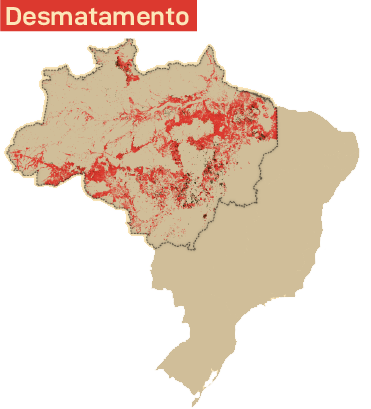 Mapa desmatamento