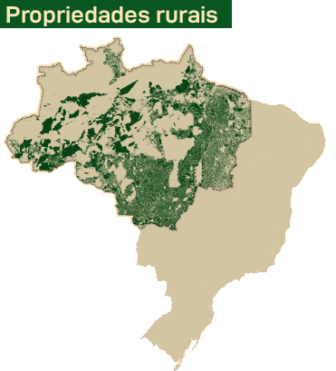 Mapa propriedades rurais