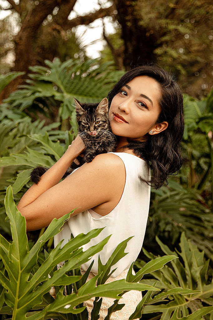 Jacqueline Sato, embaixadora da Brigada Digital do Greenpeace Brasil. Foto: Flora Negri.