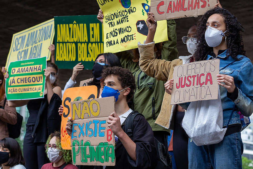 Global Climate Strike in São Paulo, Brazil. © Victor Bravo / Greenpeace