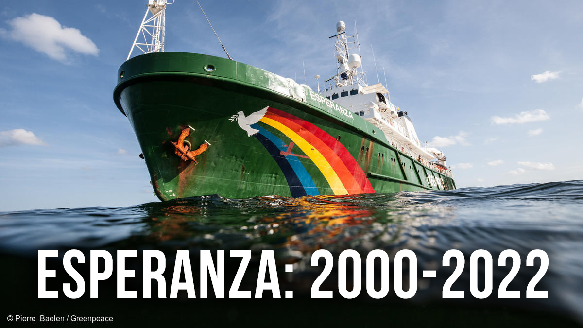 Greenpeace Esperanza se aposenta, mas sua luz brilha