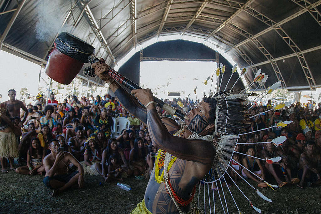 Free Land Camp 2022 in Brazil. © Tuane Fernandes / Greenpeace