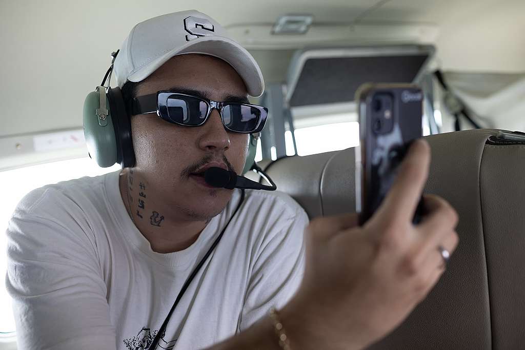 Audino Vilão também participou do sobrevoo e viu de perto a destruição da floresta.