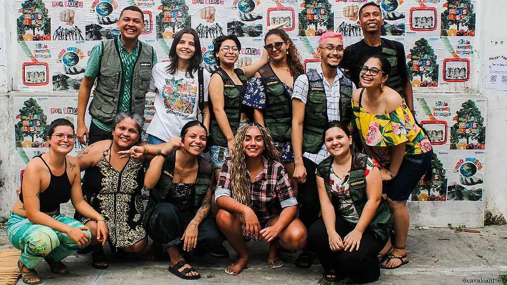 Fotografia do grupo de voluntários de Manaus