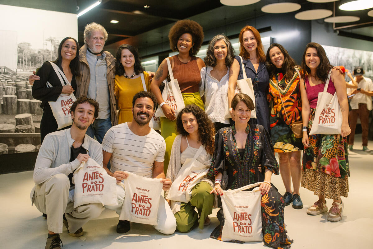 Before the Plate Film Screening in Rio de Janeiro in Brazil. © Juliana Chalita / Greenpeace